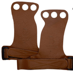 Load image into Gallery viewer, 3 Holes Premium Hand Grips | Batak Leather.

