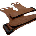 Load image into Gallery viewer, 3 Holes Premium Hand Grips | Batak Leather.
