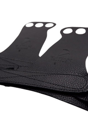 Load image into Gallery viewer, 3 Holes Premium Hand Grips | Batak Leather.
