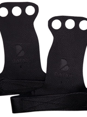 Load image into Gallery viewer, 3 Holes Premium Hand Grips | Batak Leather.
