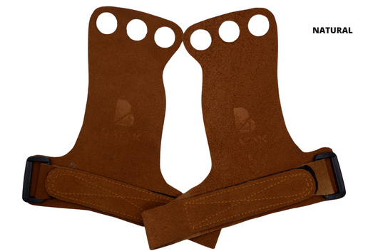 3 Holes Natural Hand Grips | Batak Leather.